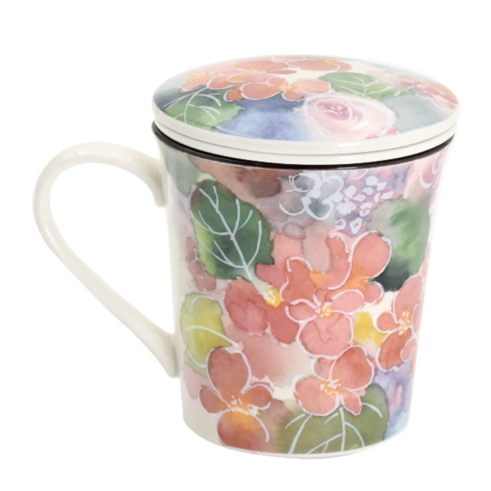 花あわせ 蓋付マグカップ ベゴニア(60200)