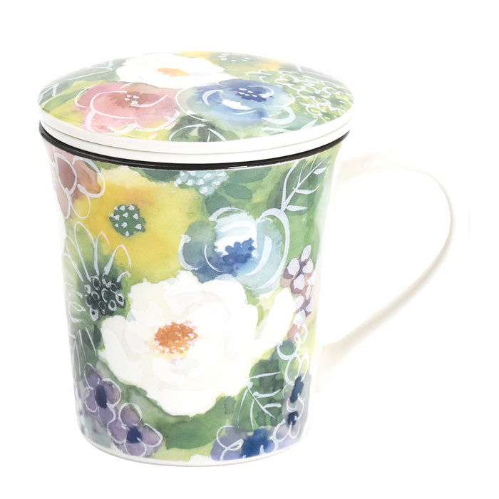 花あわせ 蓋付マグカップ 牡丹(60205)
