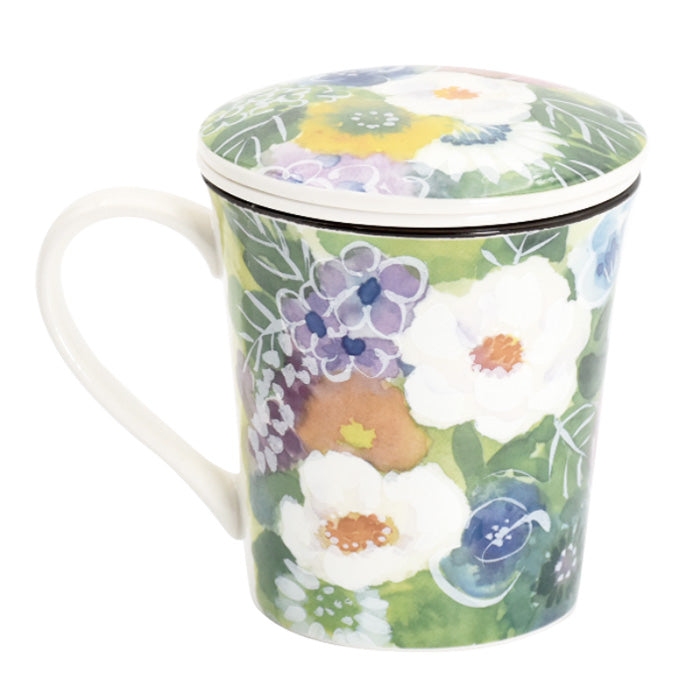 花あわせ 蓋付マグカップ 牡丹(60205)