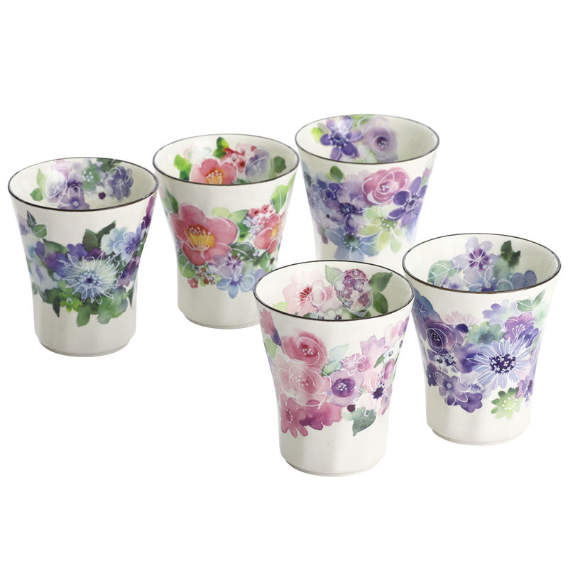 Hana smile 5 customers pot tea set (03982)