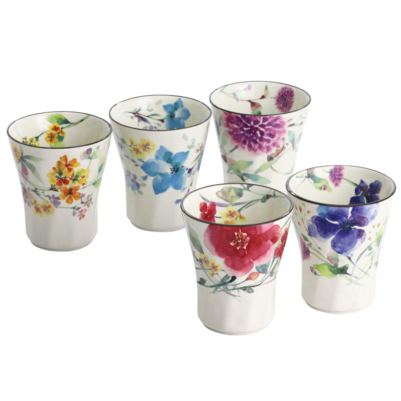 Hana smile 5 customers pot tea set (03982)
