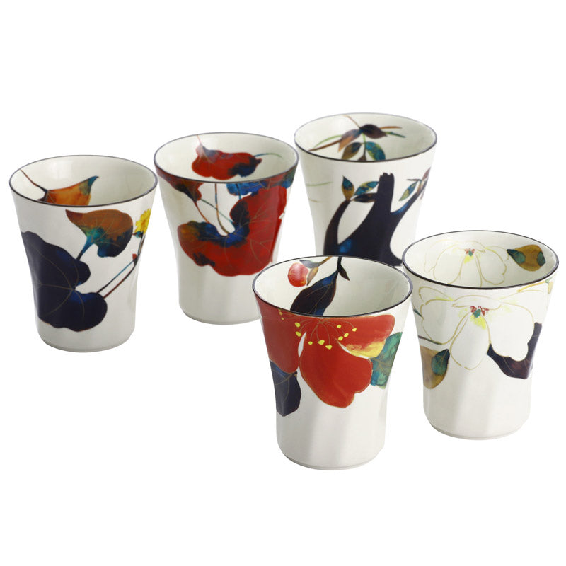 Hana smile 5 customers pot tea set (03982)