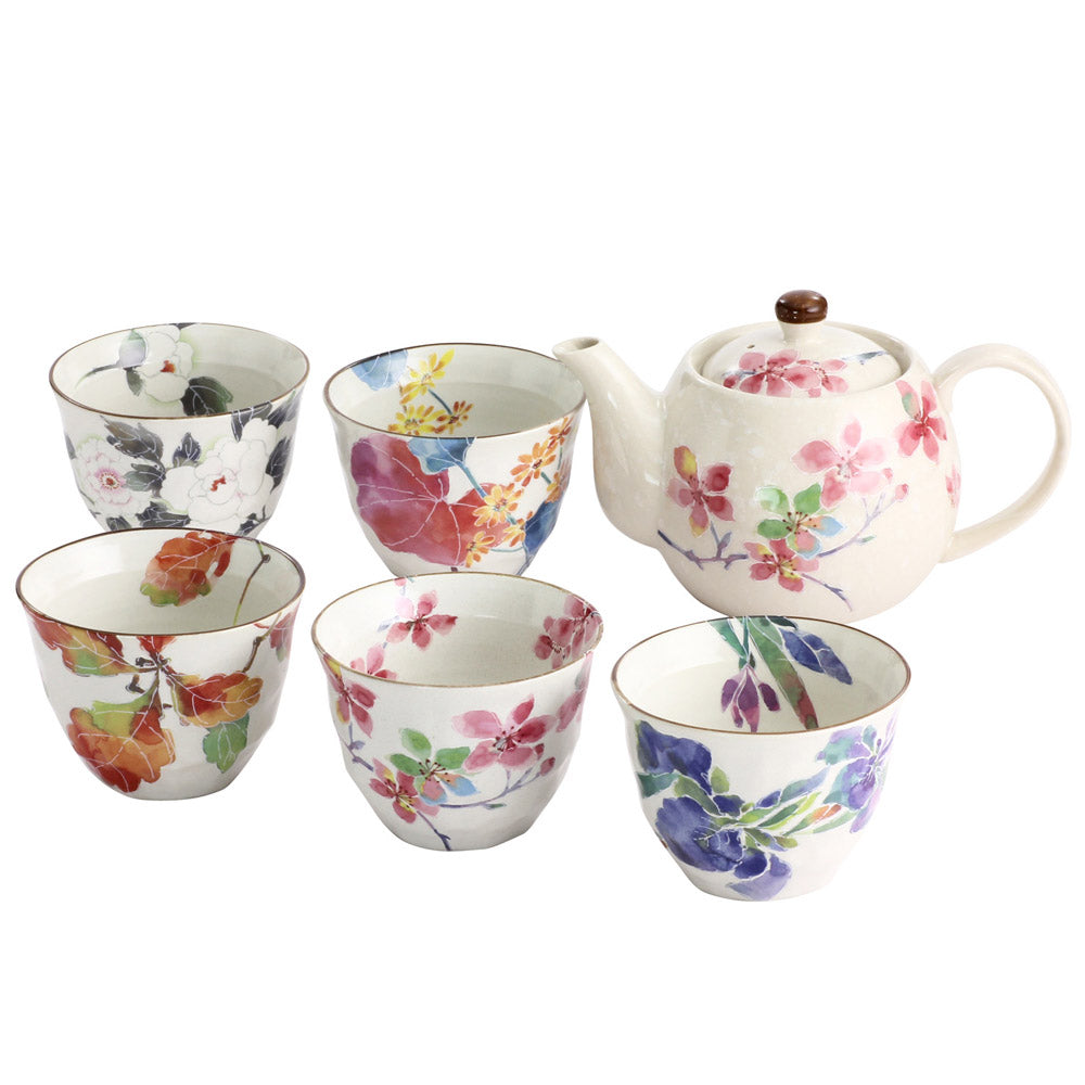 Five sacred fruits 5 customers pot tea set (03970)