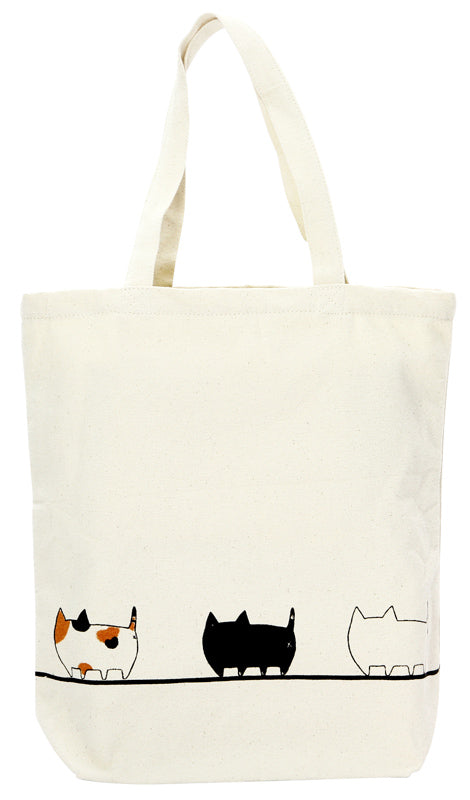 猫3兄弟 トートバッグ大(13075)