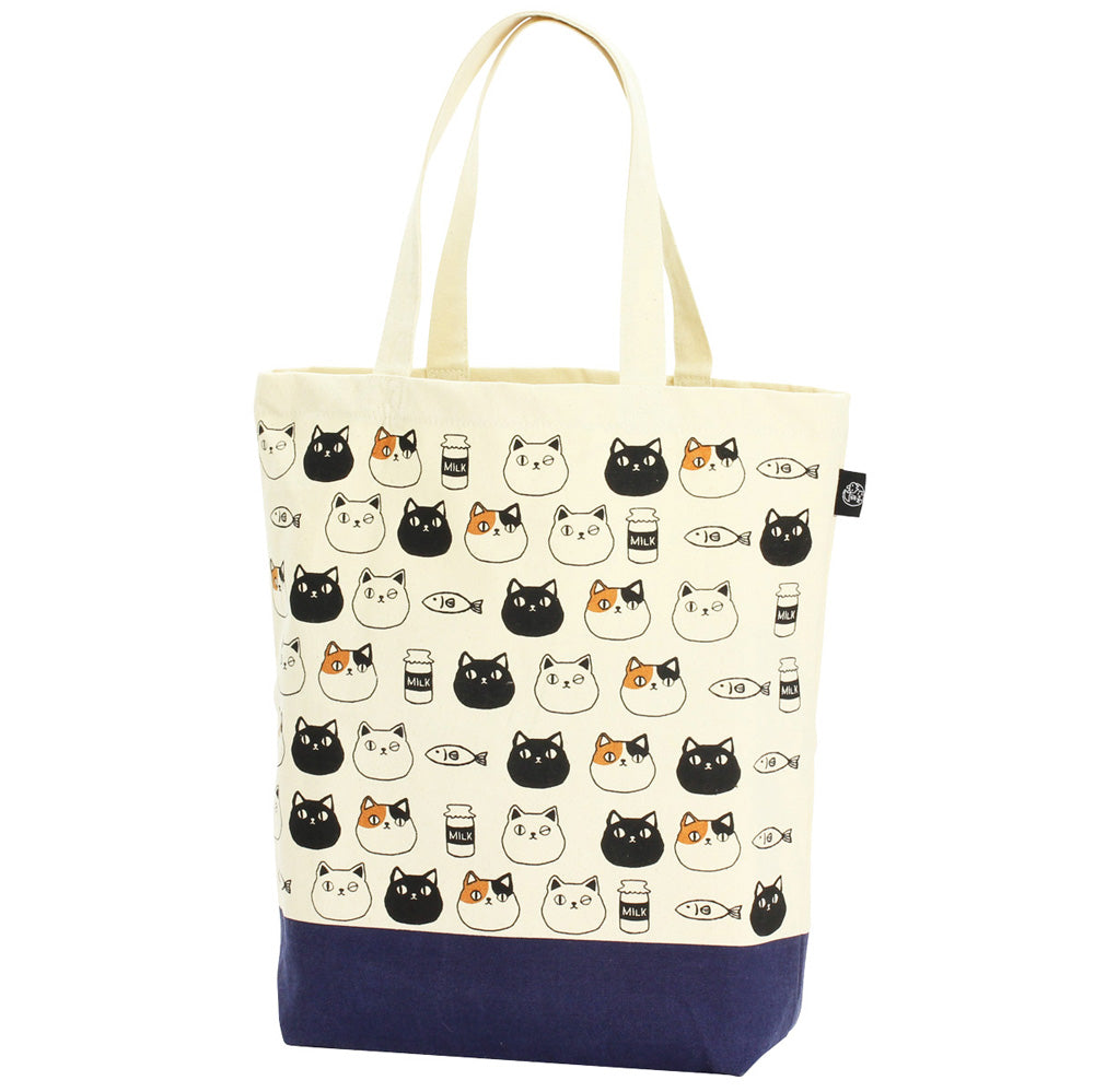 猫3兄弟 トートバッグ大【顔】(13597)