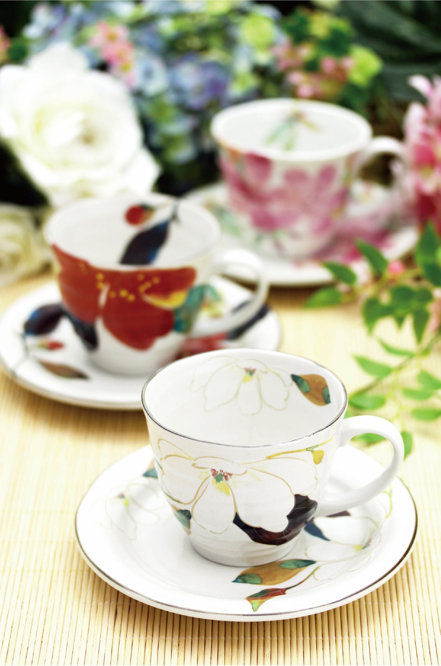 花ものがたり 12ケ月コーヒー碗皿