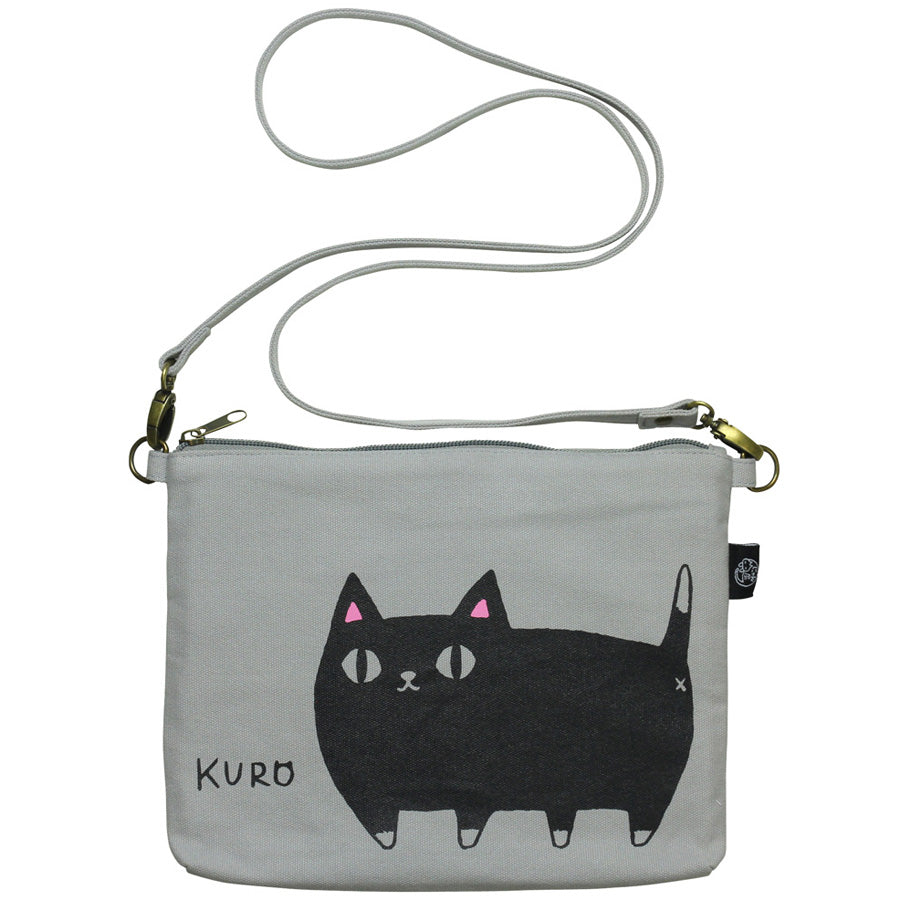 猫3兄弟サコッシュバッグ kuro(23059)