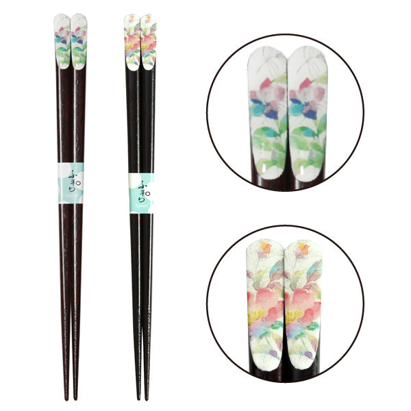 花つみ・花みさき天宝箸 21cm 単品2種(桔梗・シャクヤク) – 株式