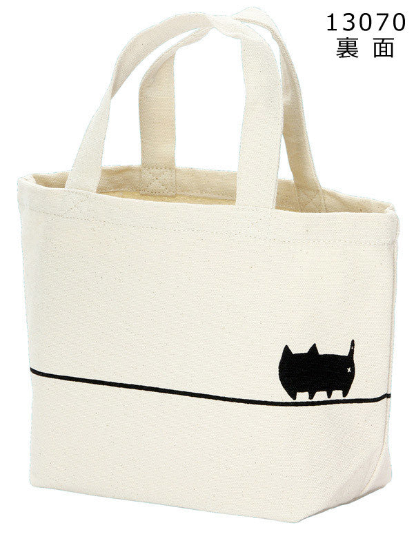 猫3兄弟 トートバッグ小【行進】(13070)