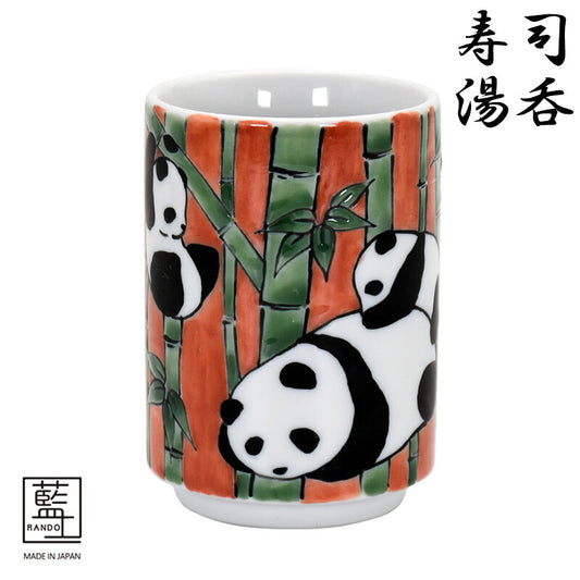 寿司湯呑＆小皿セット パンダ(41187)