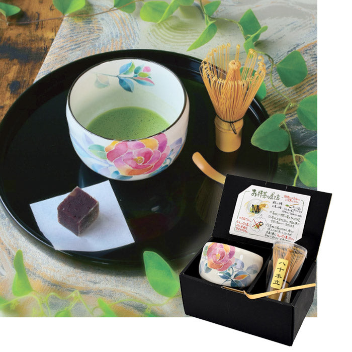 花ことばバラ 抹茶セット(20675)