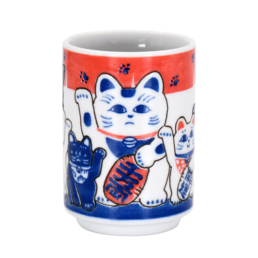 寿司湯呑＆小皿セット まねき猫(41185)