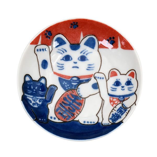 寿司湯呑＆小皿セット まねき猫(41185)
