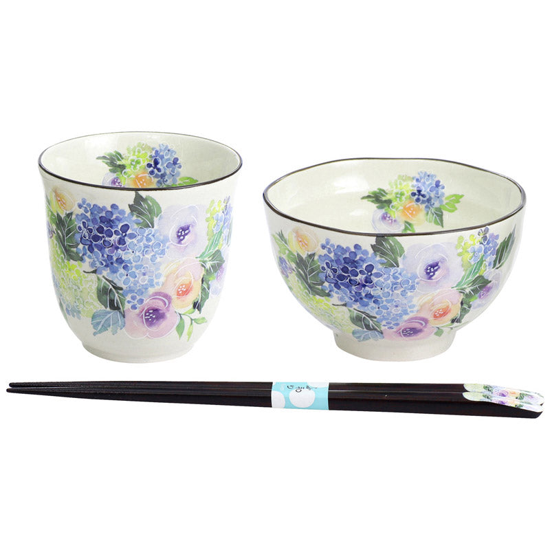 Amazon.co.jp: セラミック藍 飯碗 ピンク 約碗φ11×h6.6cm,湯呑φ8