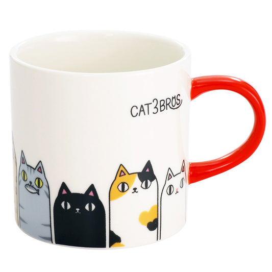 Cat 3 Brothers Mug Stretching (23121)